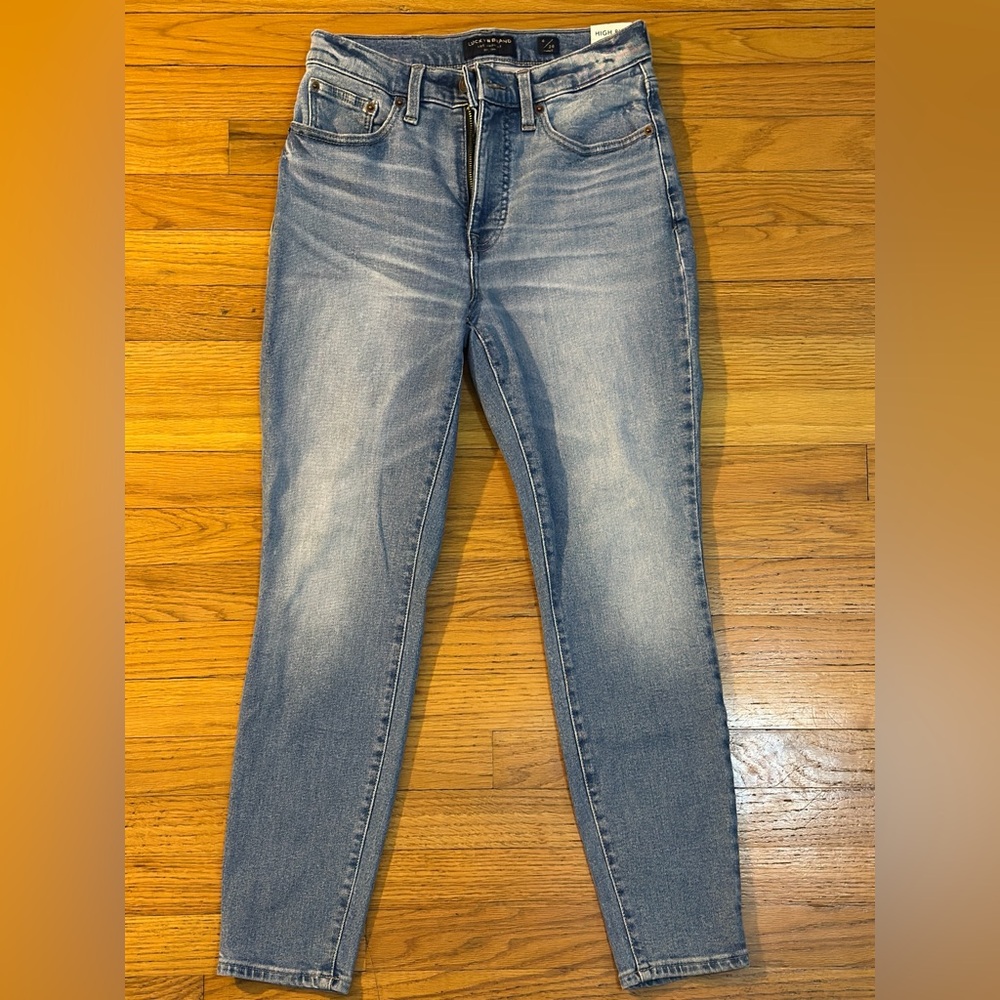 Lucky Brand🍀NWT 6/28A High Rise Skinny Bridgette 
 Jeans, light medium New wTags